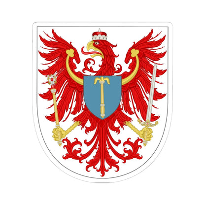 Arms of Brandenburg (Germany) (Coat of Arms) STICKER Vinyl Kiss-Cut Decal 4 Inch White - The Sticker Space