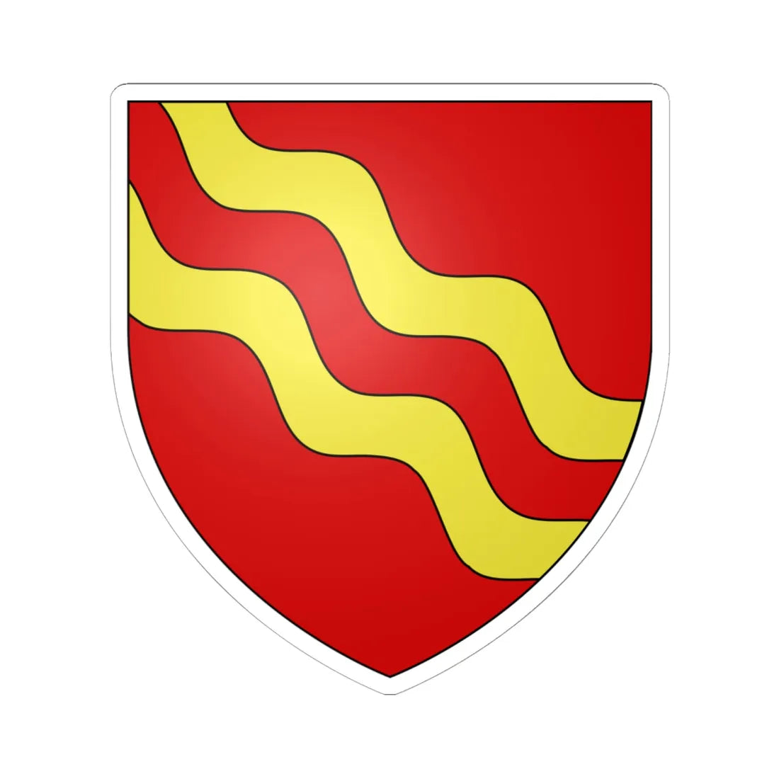 Arms of Brewer (England) (Coat of Arms) STICKER Vinyl Kiss-Cut Decal 6 Inch White - The Sticker Space