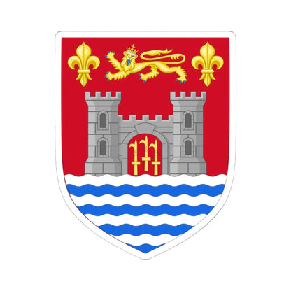 Arms of Bridport (England) (Coat of Arms) STICKER Vinyl Kiss-Cut Decal 6 Inch White - The Sticker Space