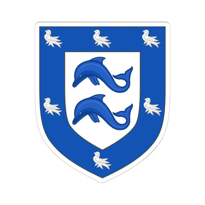 Arms of Brighton and Hove (England) (Coat of Arms) STICKER Vinyl Kiss-Cut Decal 6 Inch White - The Sticker Space