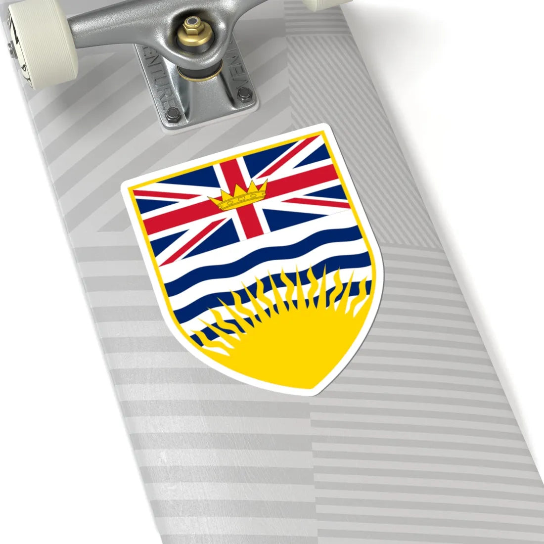 Arms of British Columbia (Canada) (Coat of Arms) STICKER Vinyl Kiss-Cut Decal - The Sticker Space