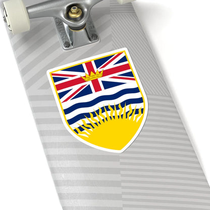 Arms of British Columbia (Canada) (Coat of Arms) STICKER Vinyl Kiss-Cut Decal - The Sticker Space