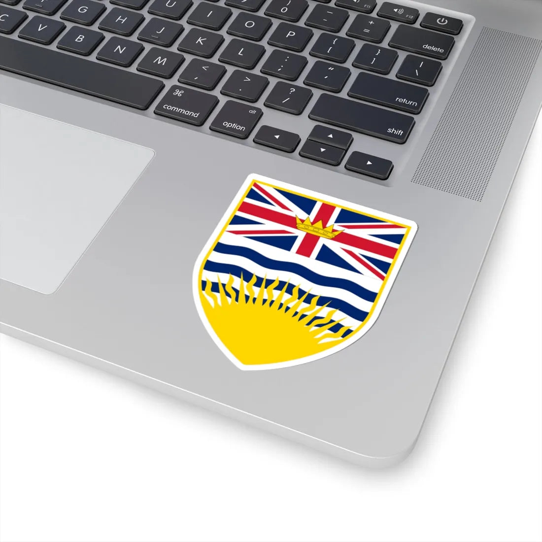 Arms of British Columbia (Canada) (Coat of Arms) STICKER Vinyl Kiss-Cut Decal - The Sticker Space