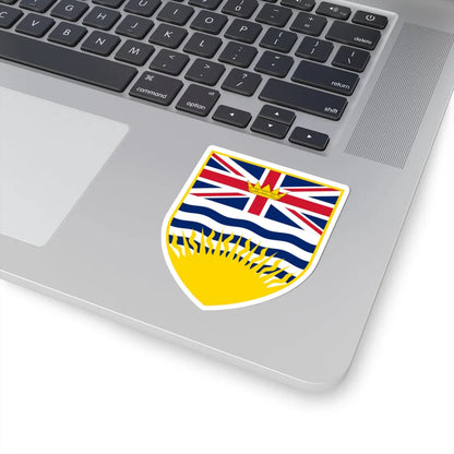 Arms of British Columbia (Canada) (Coat of Arms) STICKER Vinyl Kiss-Cut Decal - The Sticker Space