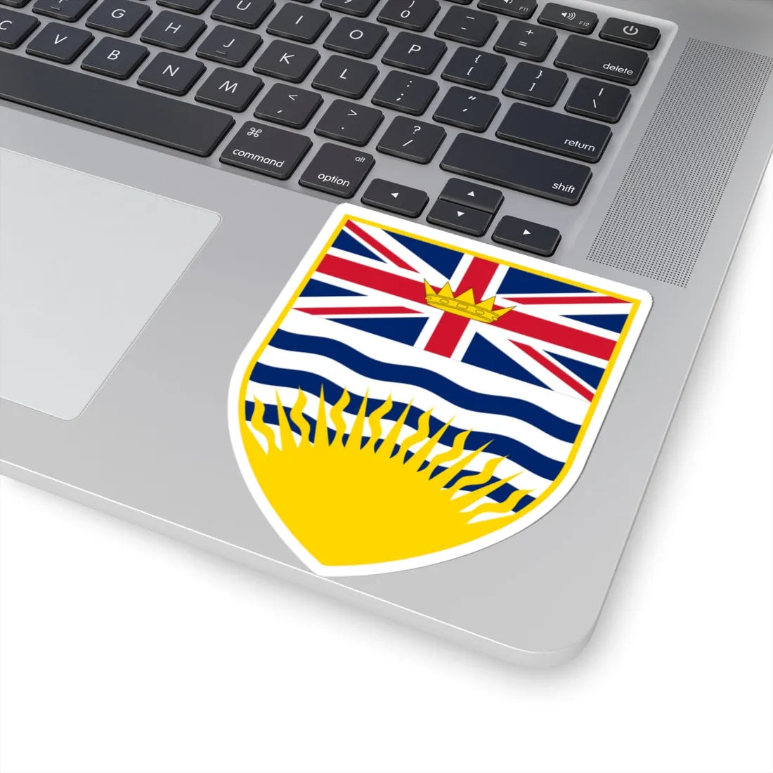 Arms of British Columbia (Canada) (Coat of Arms) STICKER Vinyl Kiss-Cut Decal - The Sticker Space