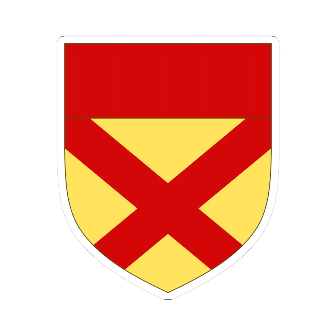 Arms of Bruce (Scotland) (Coat of Arms) STICKER Vinyl Kiss-Cut Decal 3 Inch White - The Sticker Space