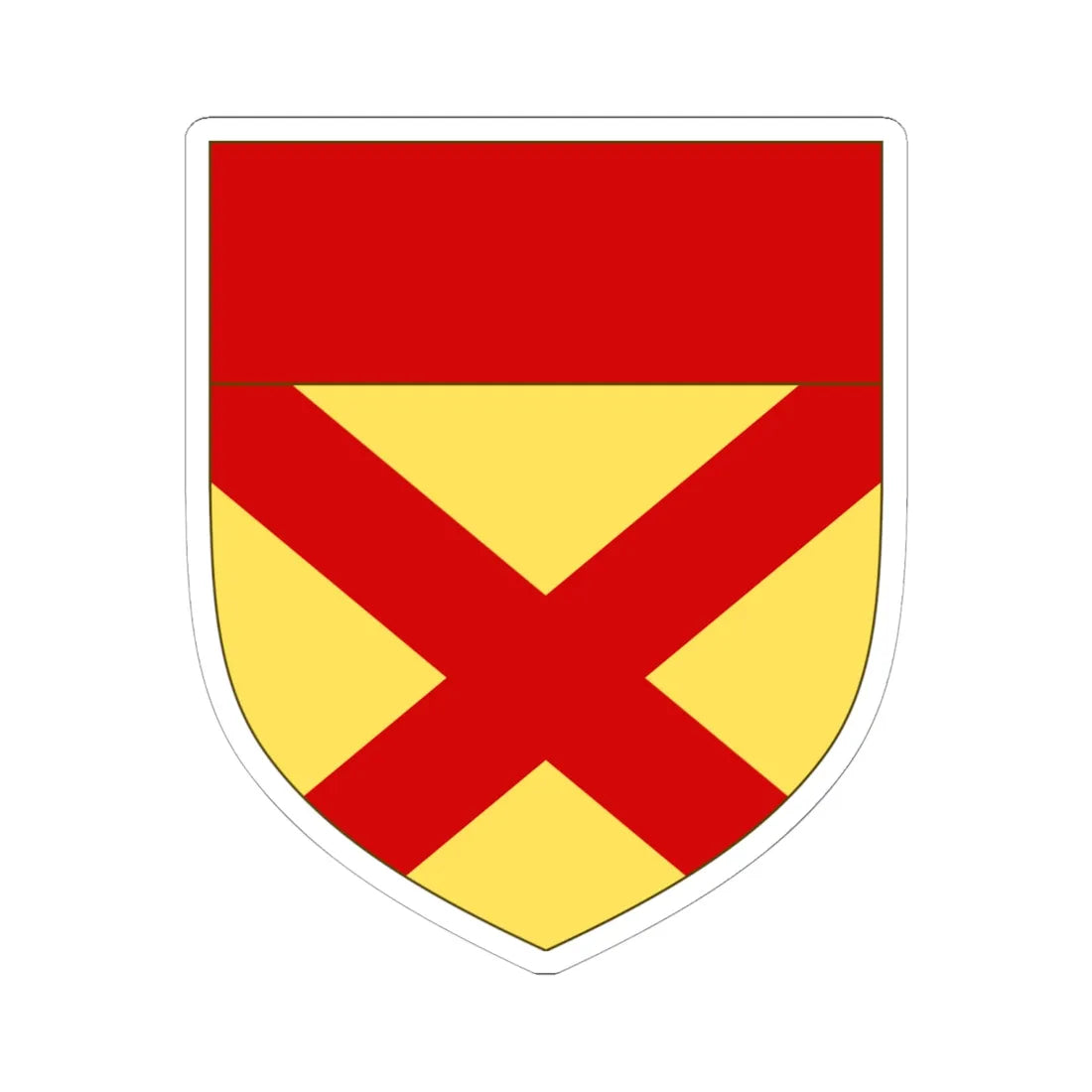 Arms of Bruce (Scotland) (Coat of Arms) STICKER Vinyl Kiss-Cut Decal 6 Inch White - The Sticker Space