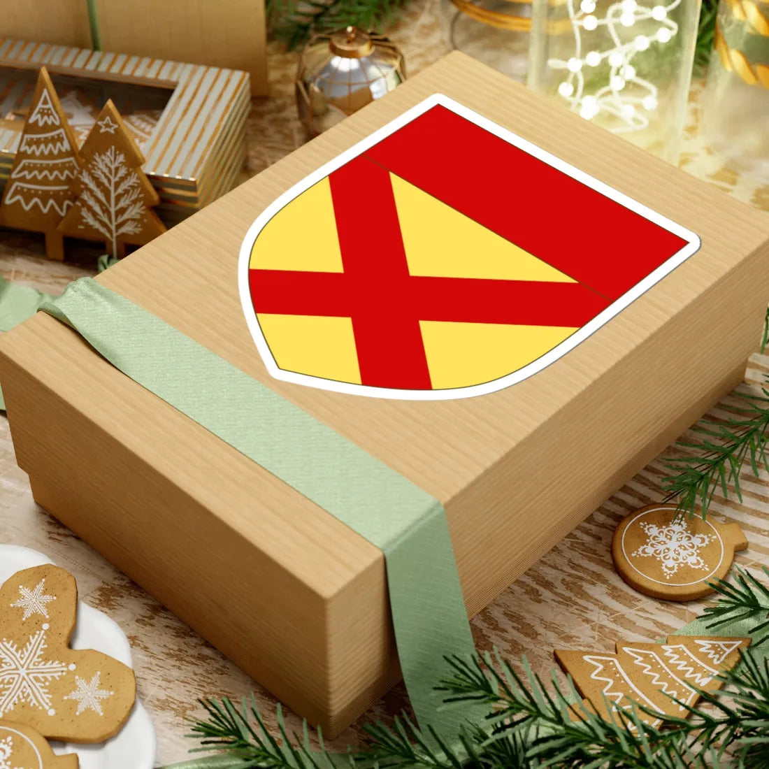 Arms of Bruce (Scotland) (Coat of Arms) STICKER Vinyl Kiss-Cut Decal - The Sticker Space