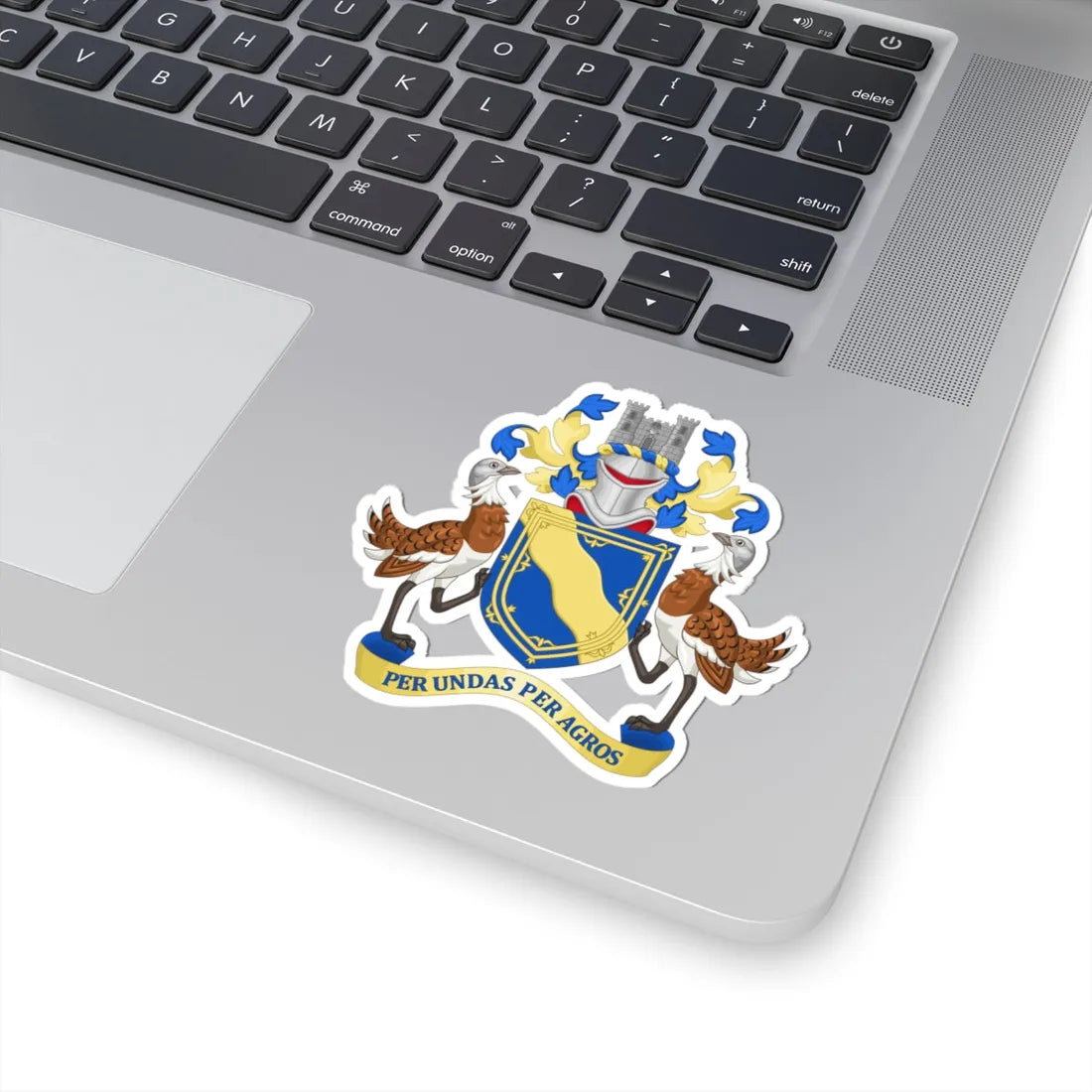 Arms of Cambridgeshire County Council 1914-1965 (England) (Coat of Arms) STICKER Vinyl Kiss-Cut Decal - The Sticker Space