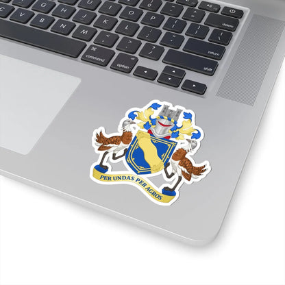 Arms of Cambridgeshire County Council 1914-1965 (England) (Coat of Arms) STICKER Vinyl Kiss-Cut Decal - The Sticker Space