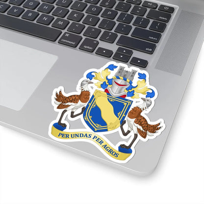 Arms of Cambridgeshire County Council 1914-1965 (England) (Coat of Arms) STICKER Vinyl Kiss-Cut Decal - The Sticker Space