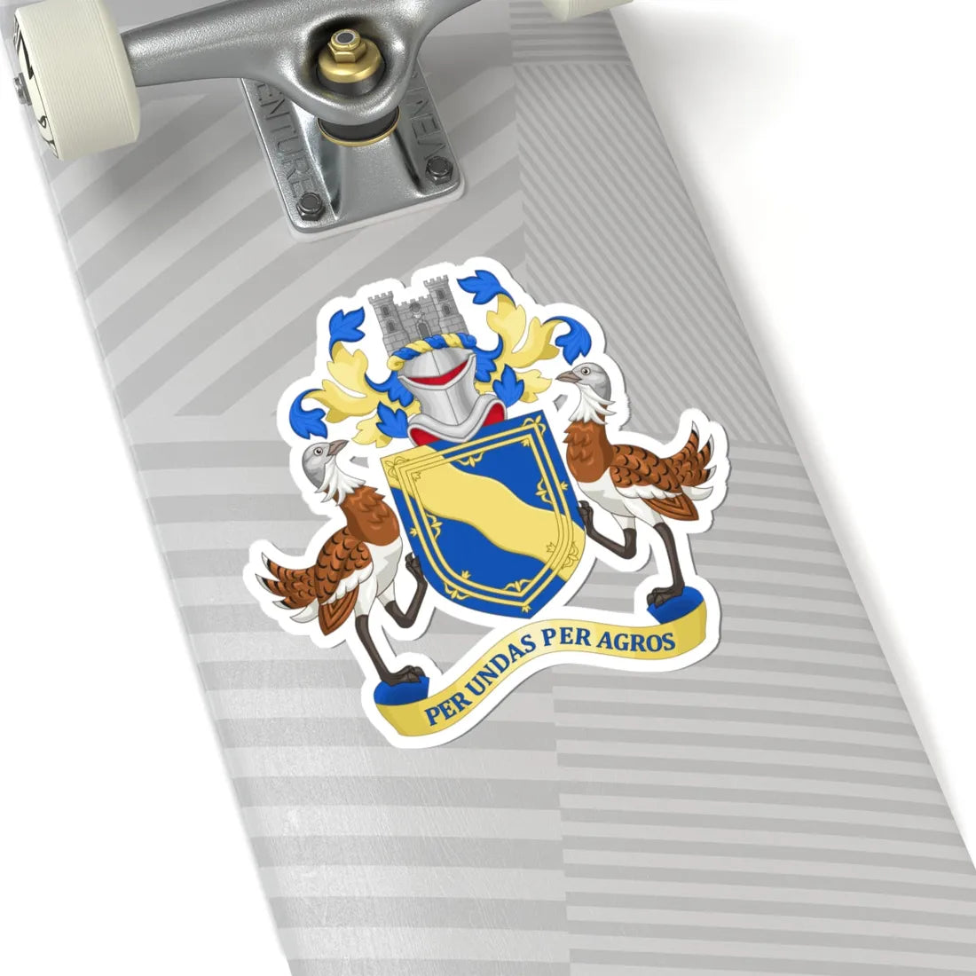 Arms of Cambridgeshire County Council 1914-1965 (England) (Coat of Arms) STICKER Vinyl Kiss-Cut Decal - The Sticker Space