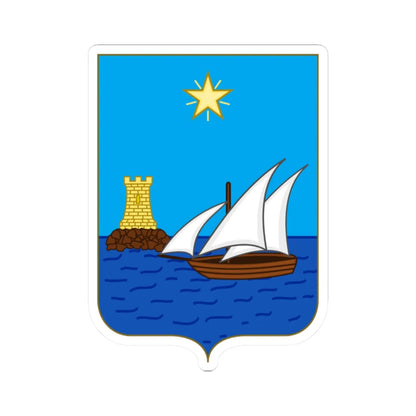 Arms of Camogli (Italy) (Coat of Arms) STICKER Vinyl Kiss-Cut Decal 2 Inch White - The Sticker Space