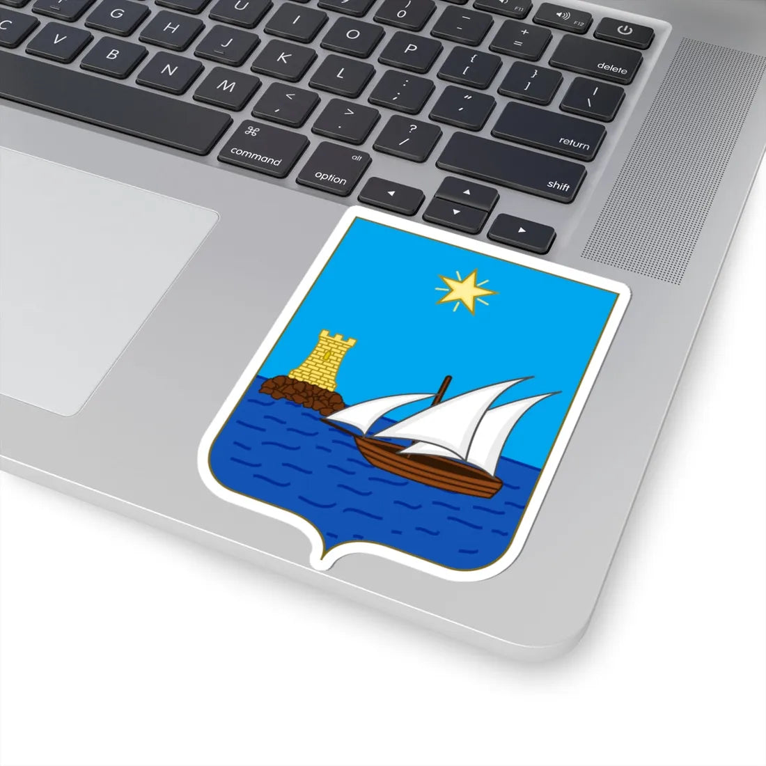 Arms of Camogli (Italy) (Coat of Arms) STICKER Vinyl Kiss-Cut Decal - The Sticker Space