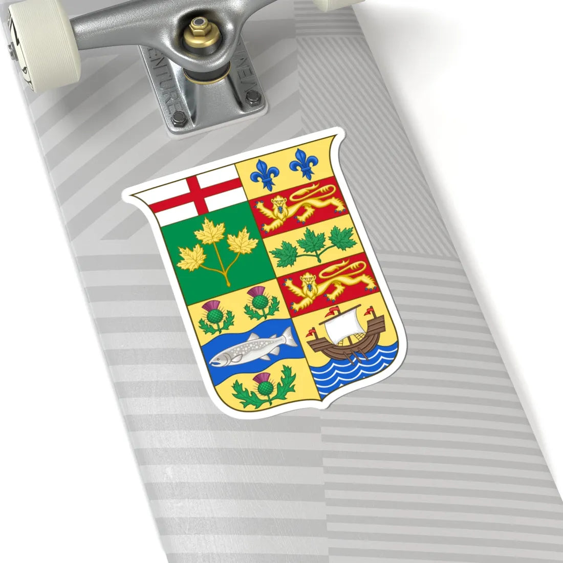 Arms of Canada 1868 (Canada) (Coat of Arms) STICKER Vinyl Kiss-Cut Decal - The Sticker Space