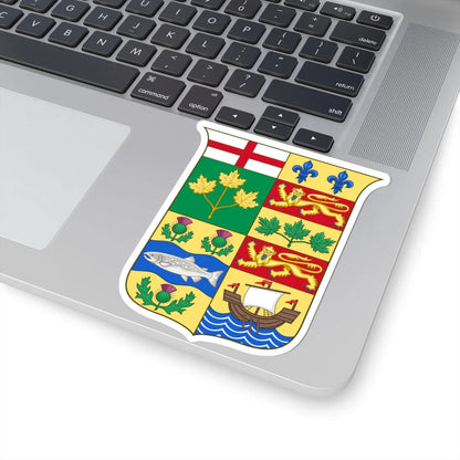 Arms of Canada 1868 (Canada) (Coat of Arms) STICKER Vinyl Kiss-Cut Decal - The Sticker Space