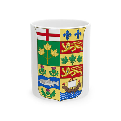 Arms of Canada 1868 - White Coffee Mug-11oz-The Sticker Space