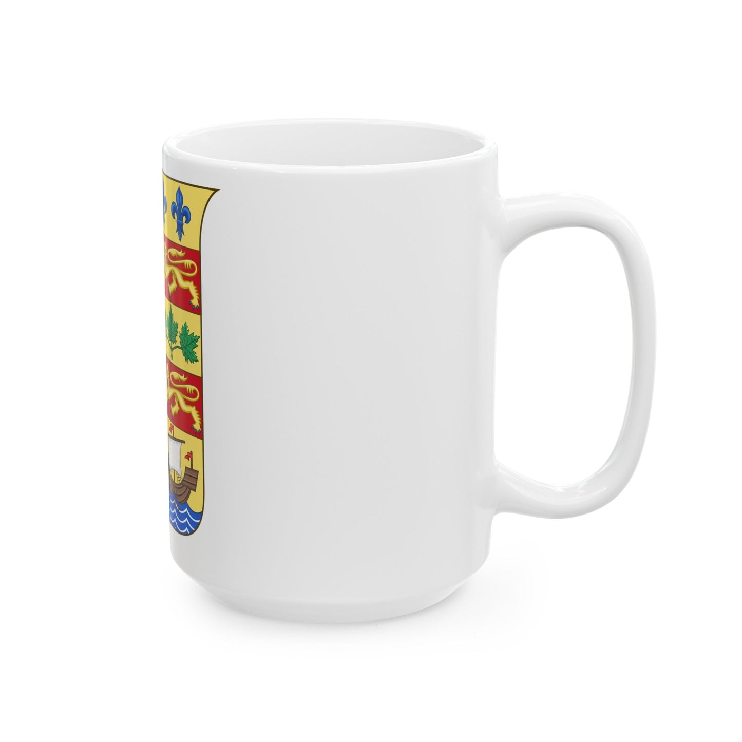 Arms of Canada 1868 - White Coffee Mug-The Sticker Space