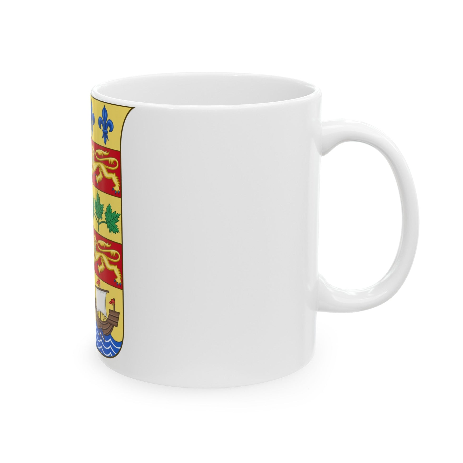 Arms of Canada 1868 - White Coffee Mug-The Sticker Space