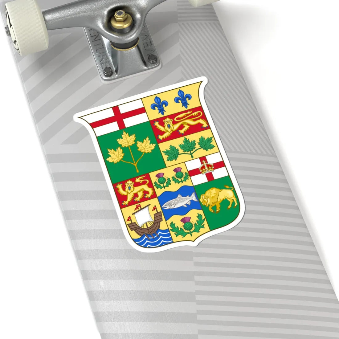 Arms of Canada 1870 (Canada) (Coat of Arms) STICKER Vinyl Kiss-Cut Decal - The Sticker Space