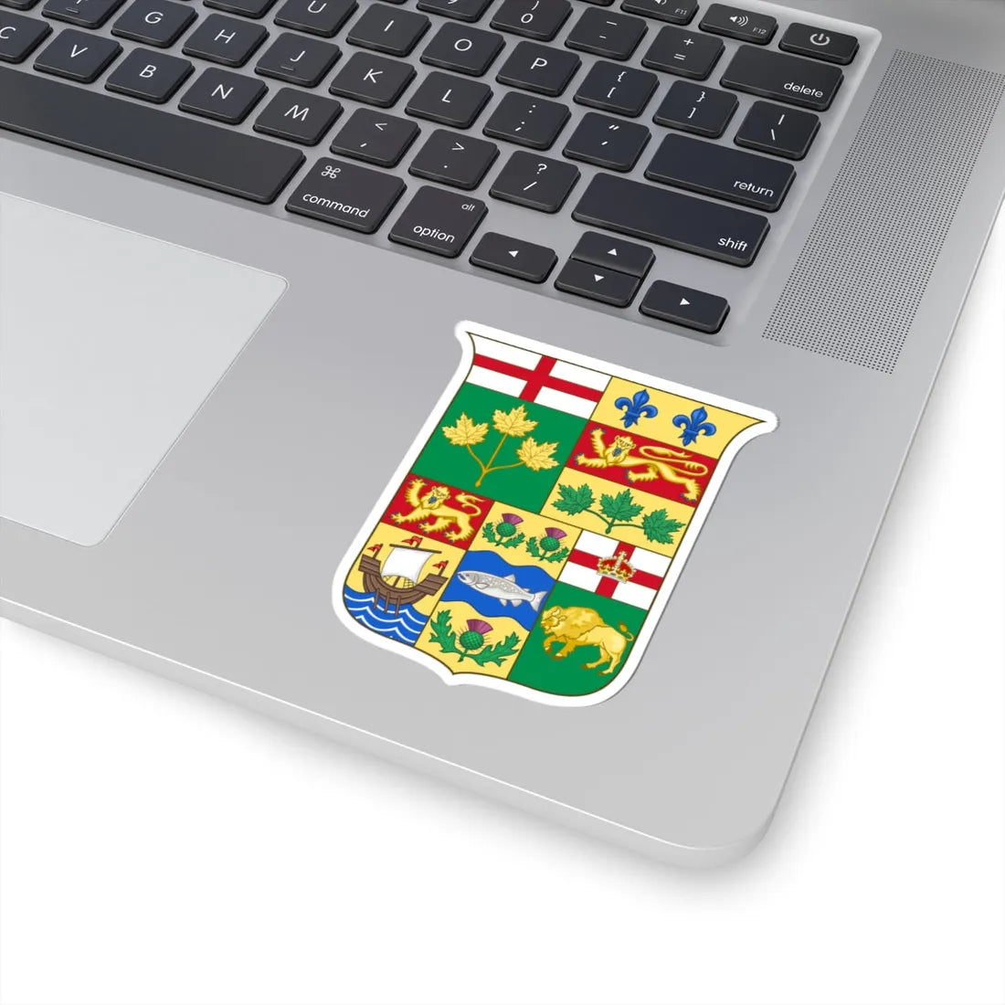 Arms of Canada 1870 (Canada) (Coat of Arms) STICKER Vinyl Kiss-Cut Decal - The Sticker Space