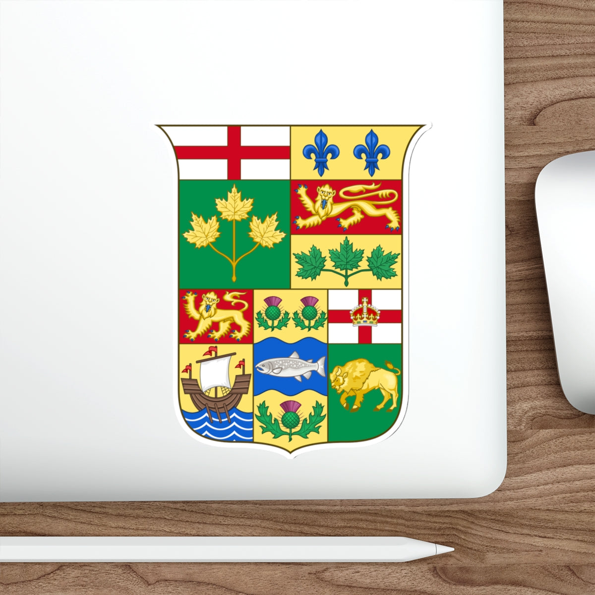 Arms of Canada 1870 STICKER Vinyl Die-Cut Decal-The Sticker Space