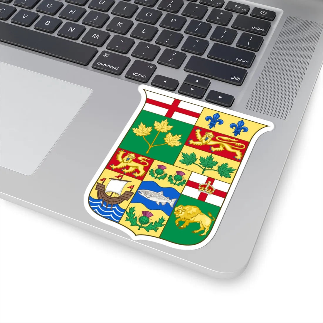 Arms of Canada 1870 - STICKER Vinyl Kiss-Cut Decal - The Sticker Space