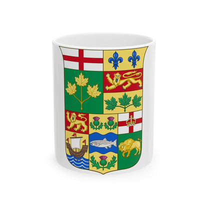 Arms of Canada 1870 - White Coffee Mug-11oz-The Sticker Space