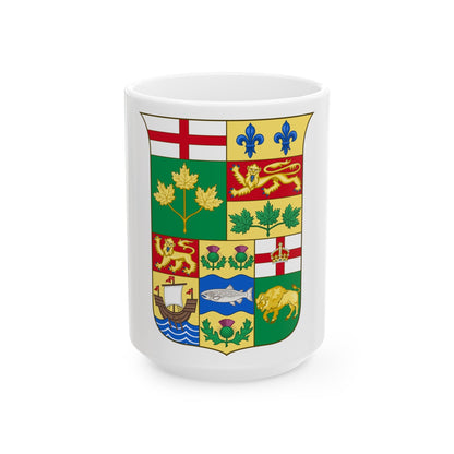 Arms of Canada 1870 - White Coffee Mug-15oz-The Sticker Space