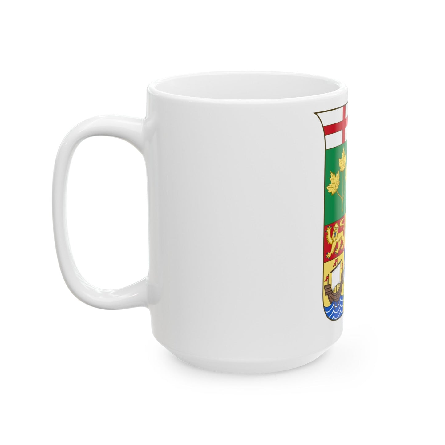 Arms of Canada 1870 - White Coffee Mug-The Sticker Space