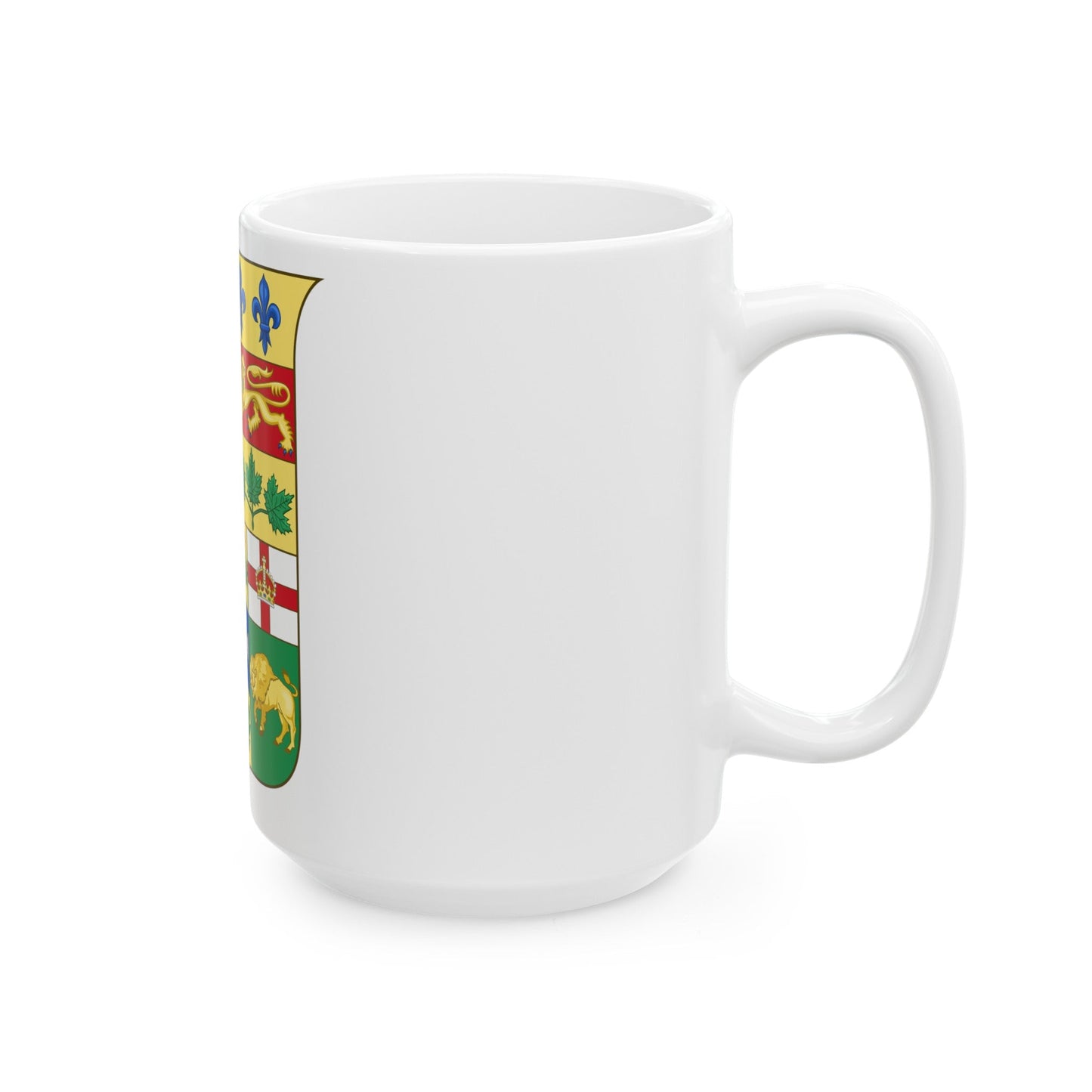 Arms of Canada 1870 - White Coffee Mug-The Sticker Space