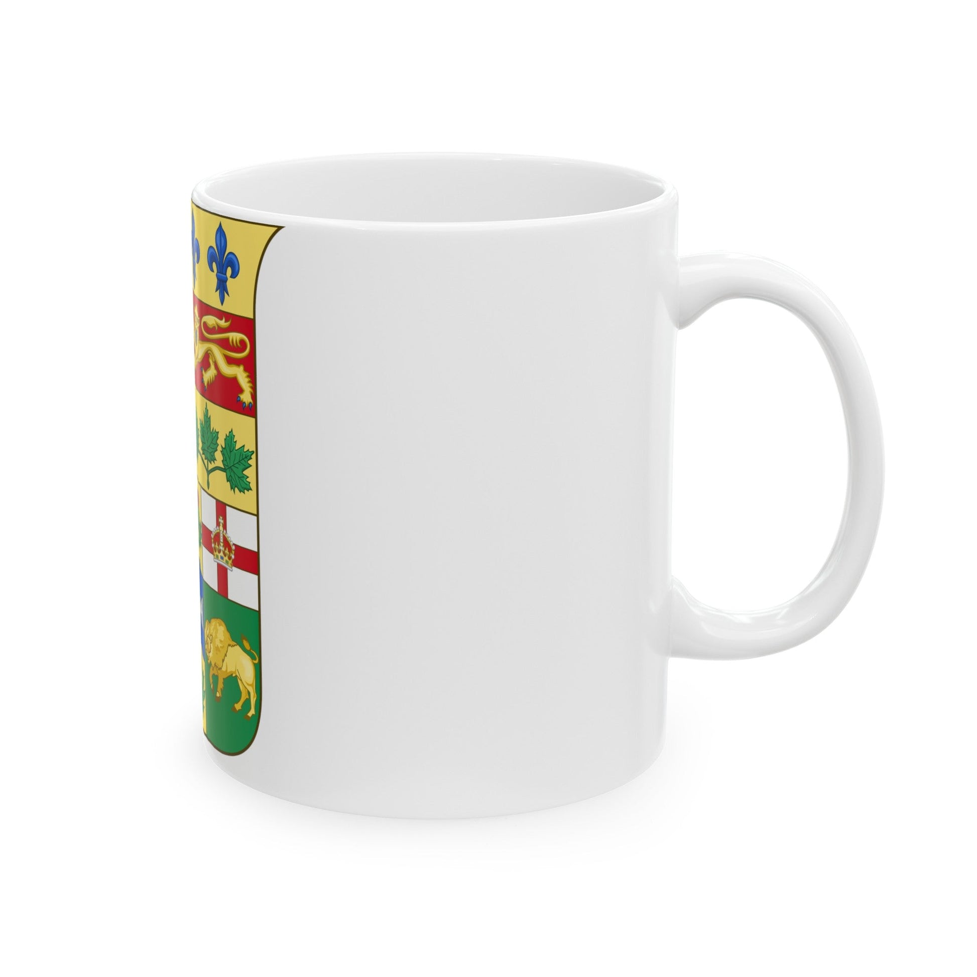 Arms of Canada 1870 - White Coffee Mug-The Sticker Space