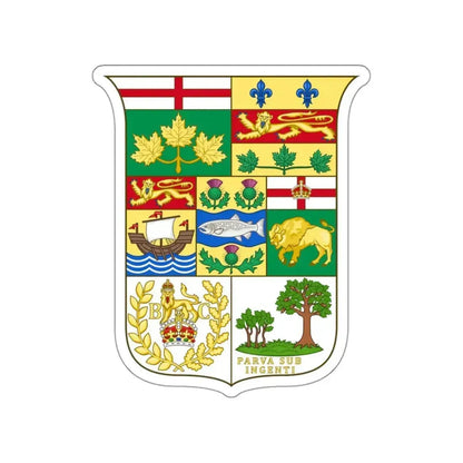 Arms of Canada 1873 STICKER Vinyl Die-Cut Decal 3 Inch - The Sticker Space