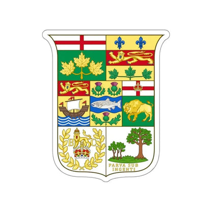 Arms of Canada 1873 STICKER Vinyl Die-Cut Decal 5 Inch - The Sticker Space