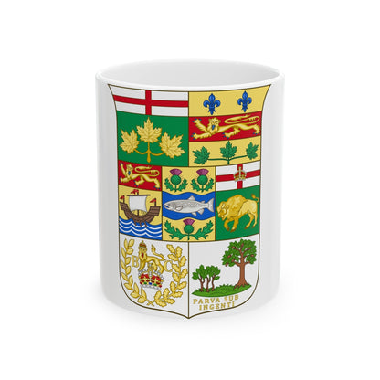 Arms of Canada 1873 - White Coffee Mug-11oz-The Sticker Space