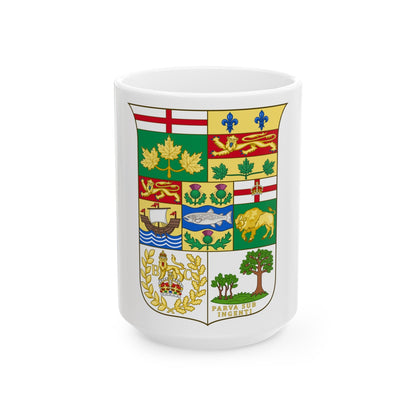 Arms of Canada 1873 - White Coffee Mug-15oz-The Sticker Space