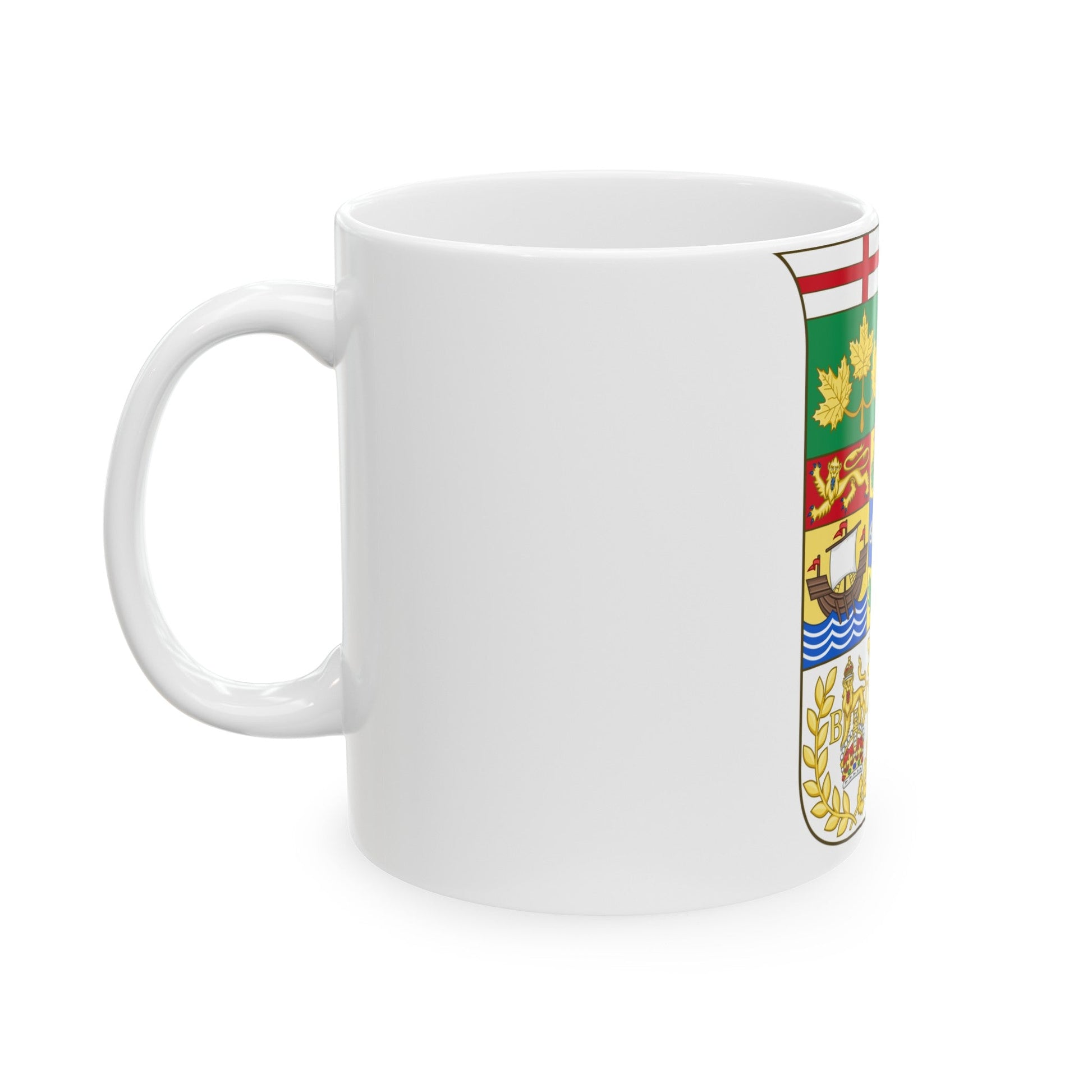 Arms of Canada 1873 - White Coffee Mug-The Sticker Space