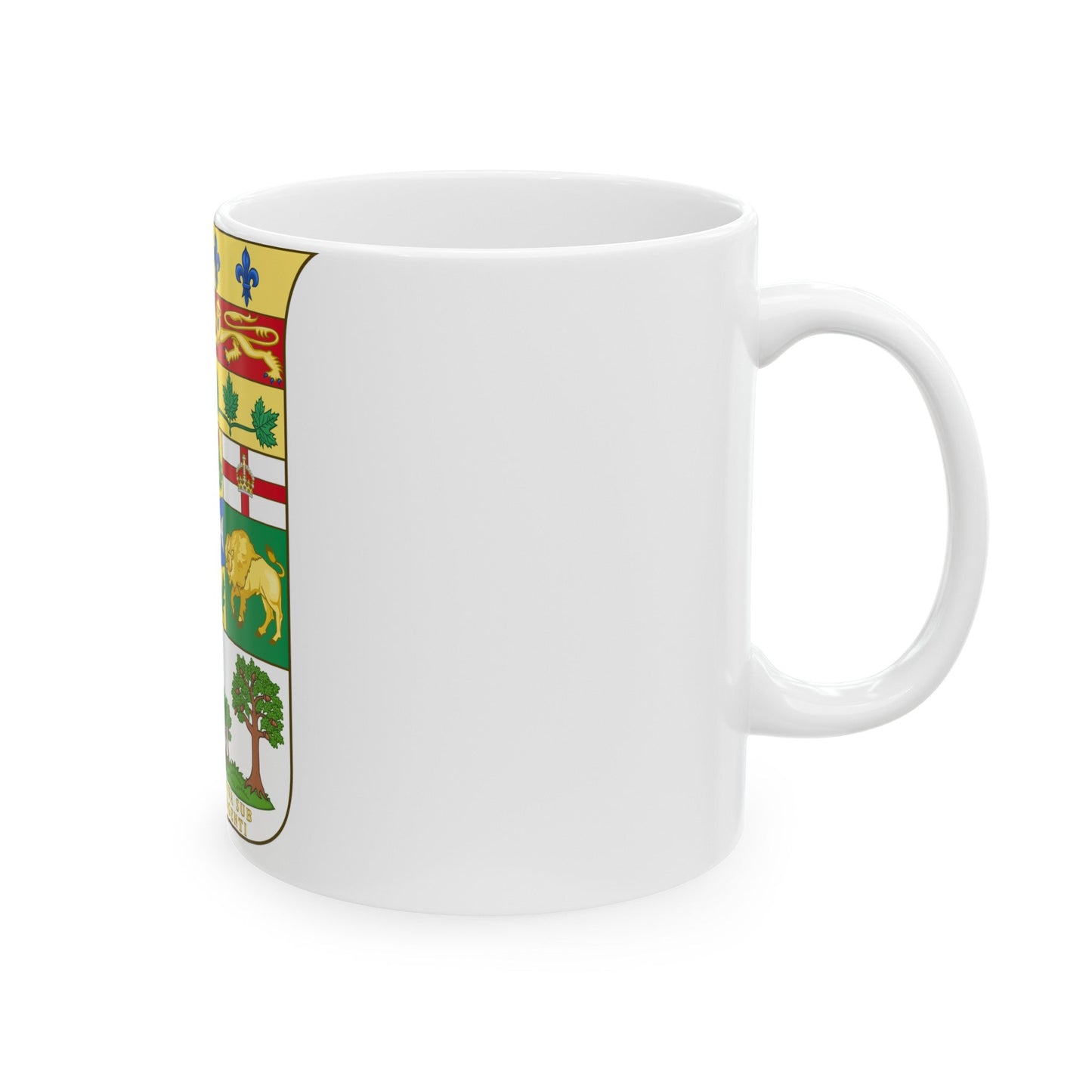 Arms of Canada 1873 - White Coffee Mug-The Sticker Space