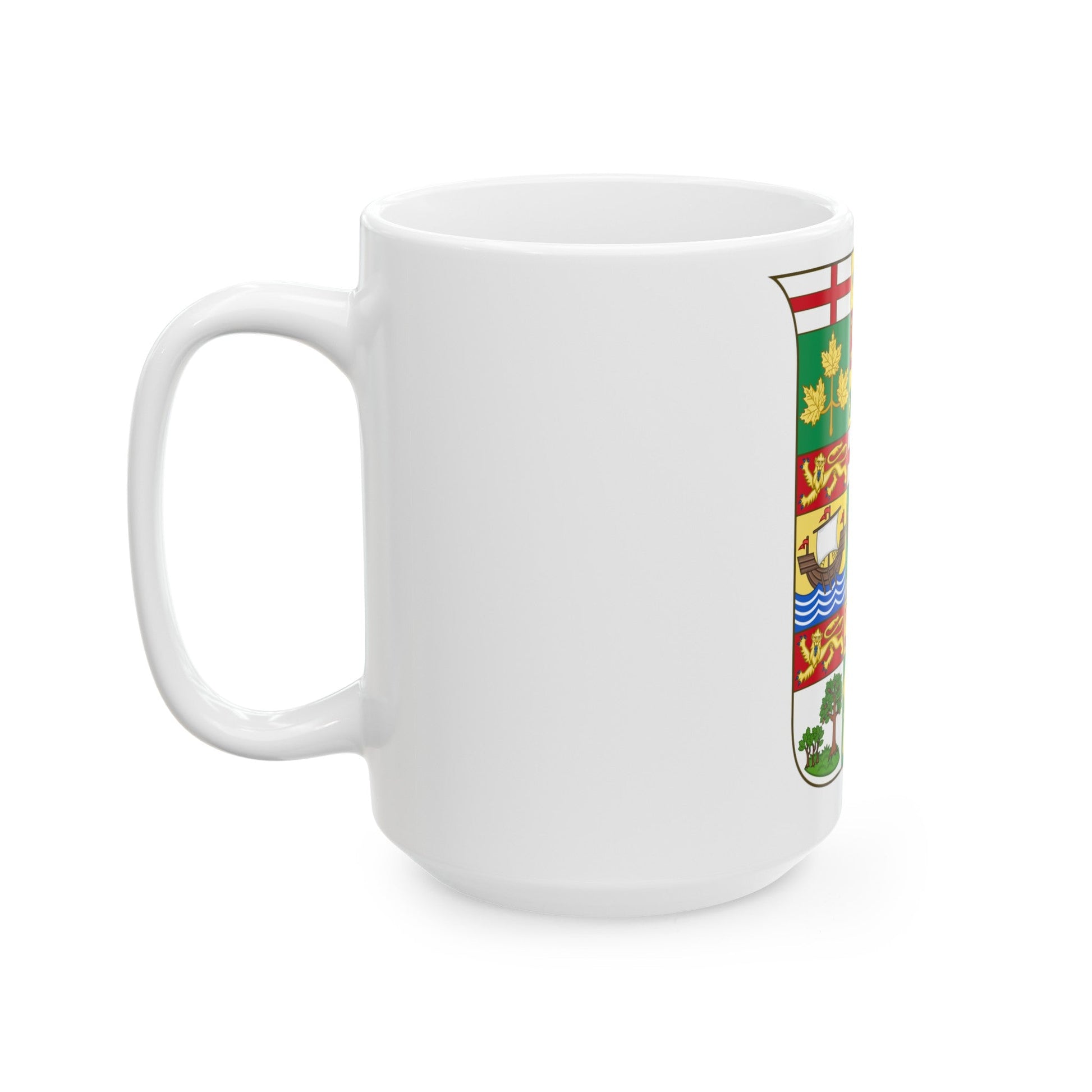 Arms of Canada 1907 - White Coffee Mug-The Sticker Space