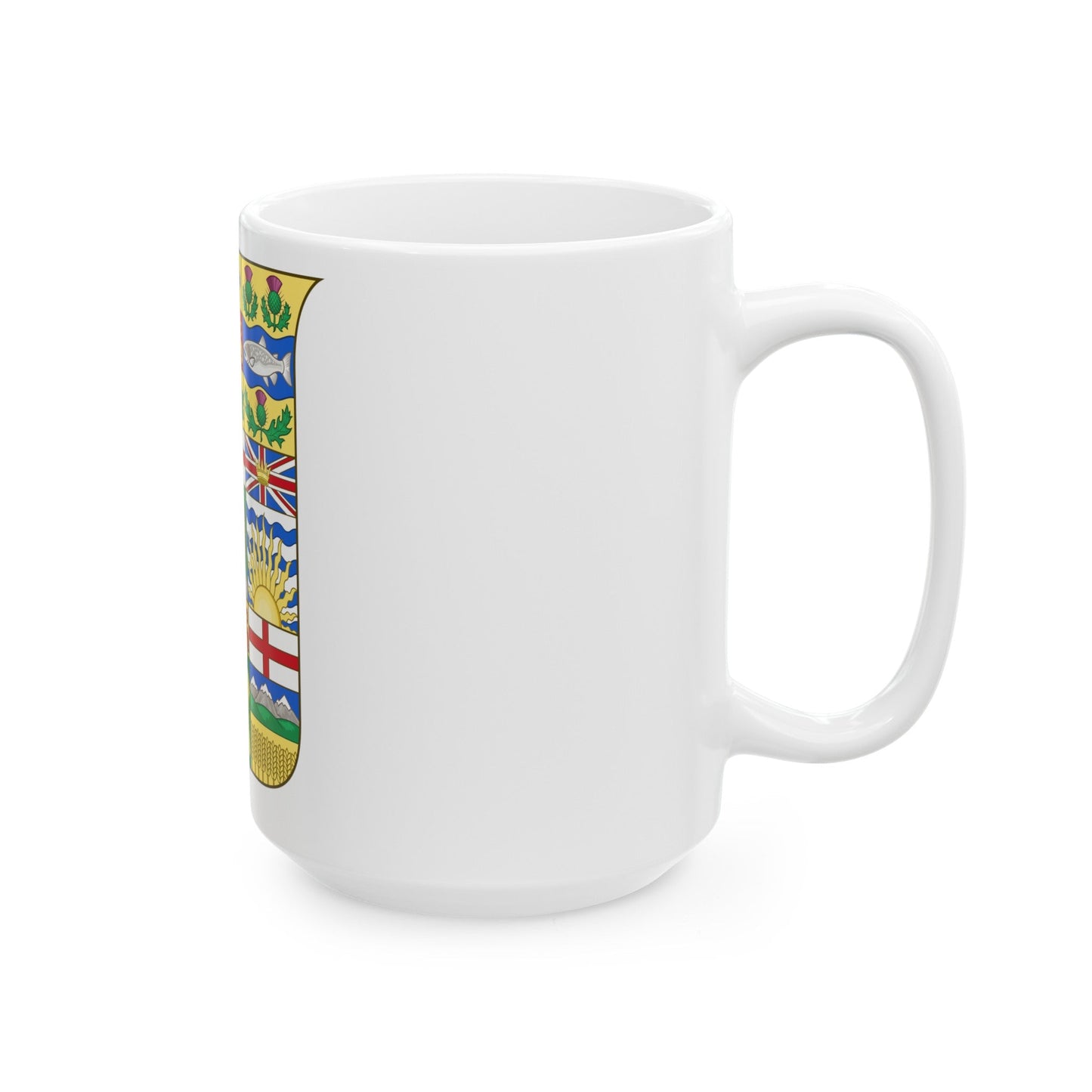 Arms of Canada 1907 - White Coffee Mug-The Sticker Space