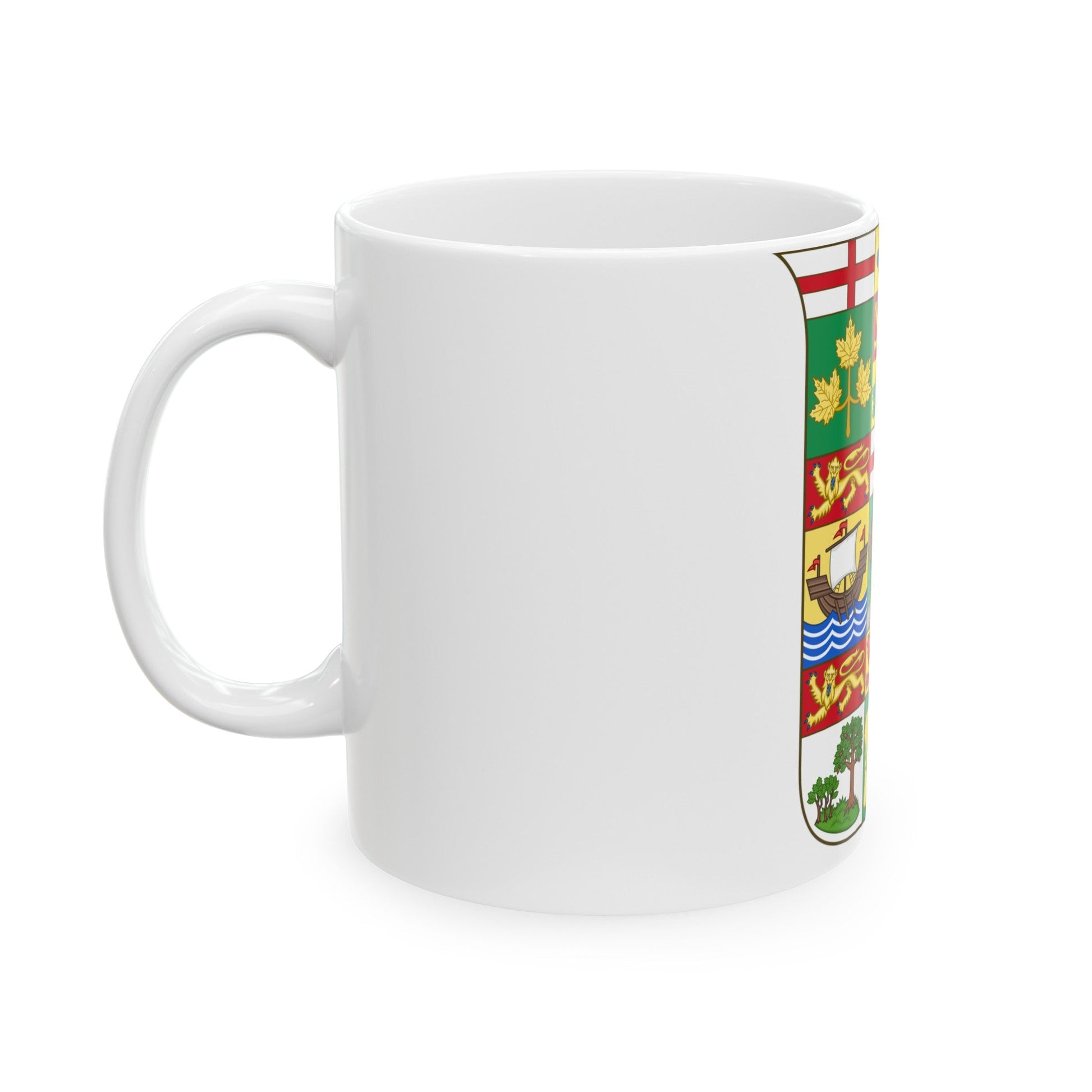 Arms of Canada 1907 - White Coffee Mug-The Sticker Space