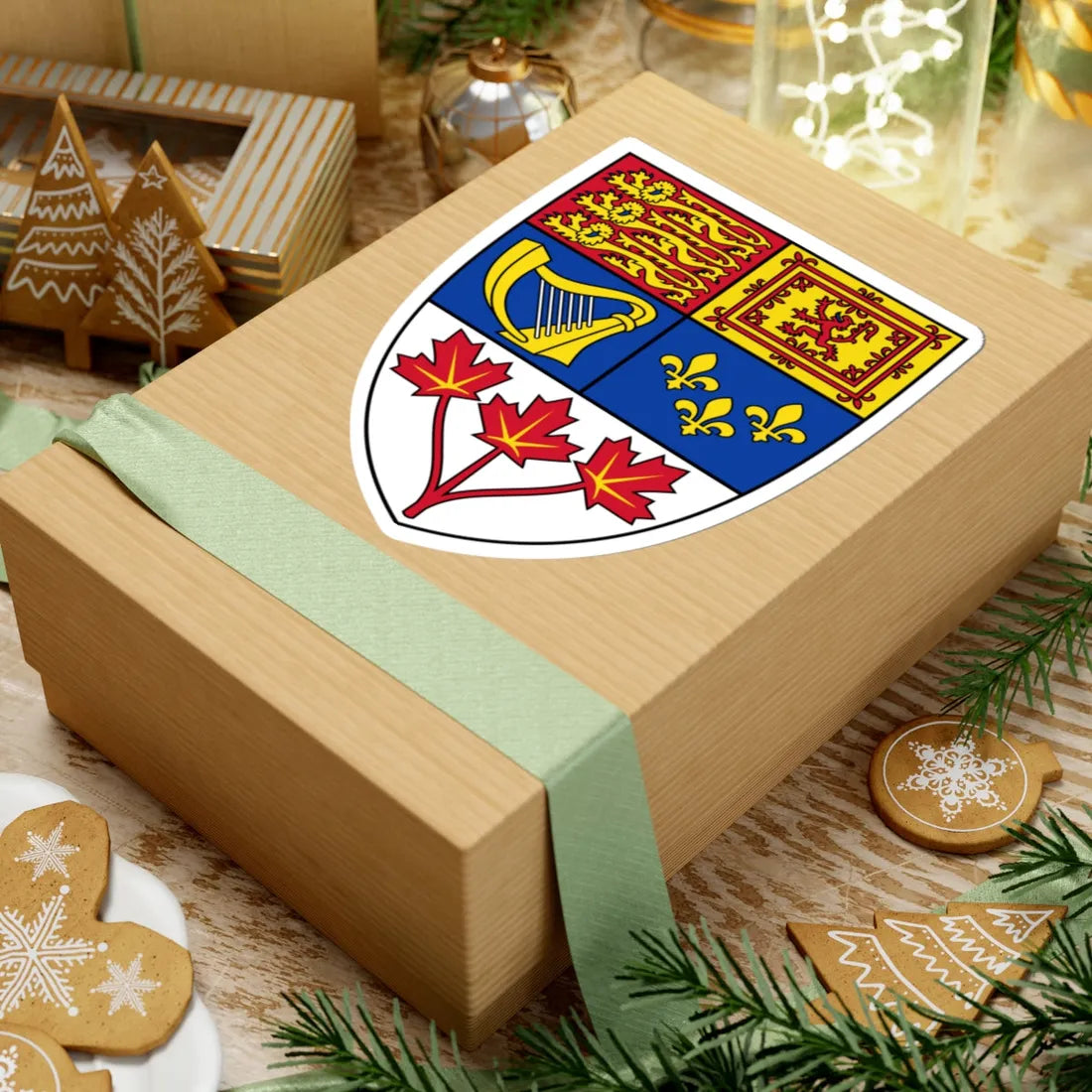 Arms of Canada shield (Canada) (Coat of Arms) STICKER Vinyl Kiss-Cut Decal - The Sticker Space