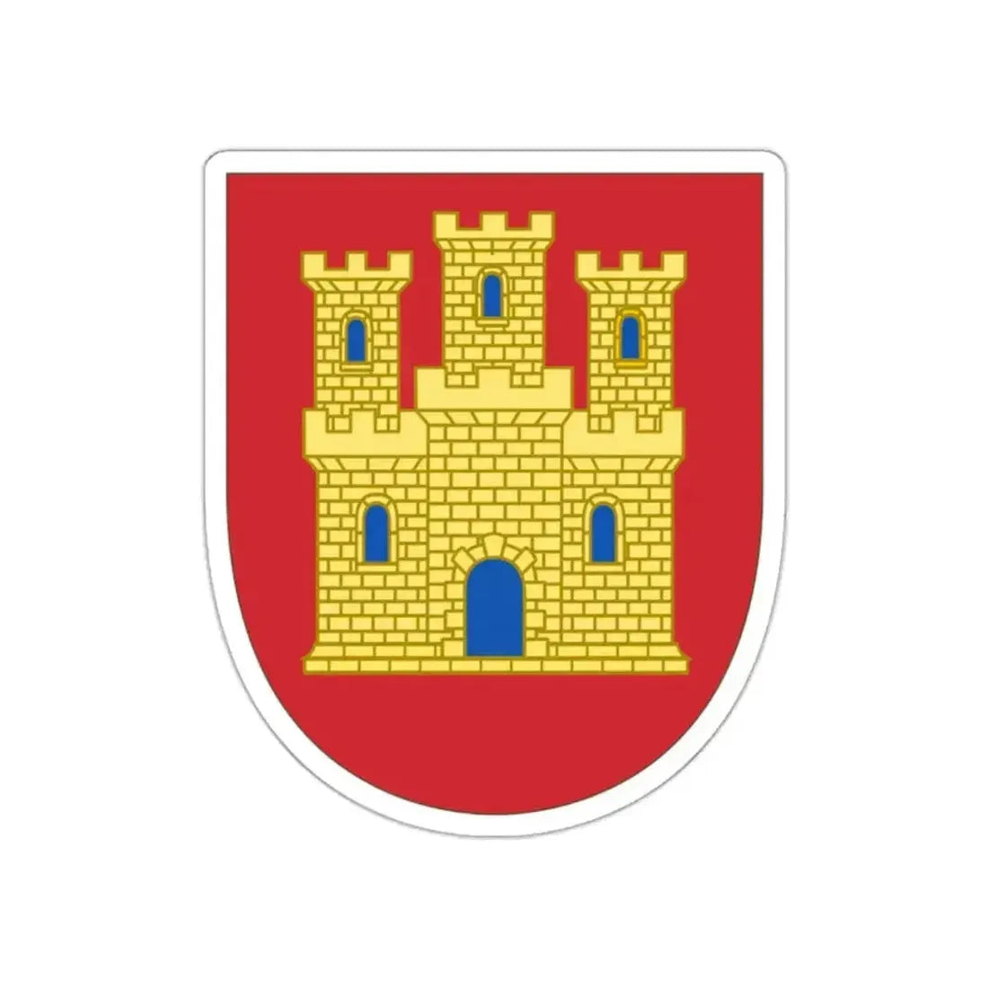 Arms of Castile STICKER Vinyl Die-Cut Decal - The Sticker Space