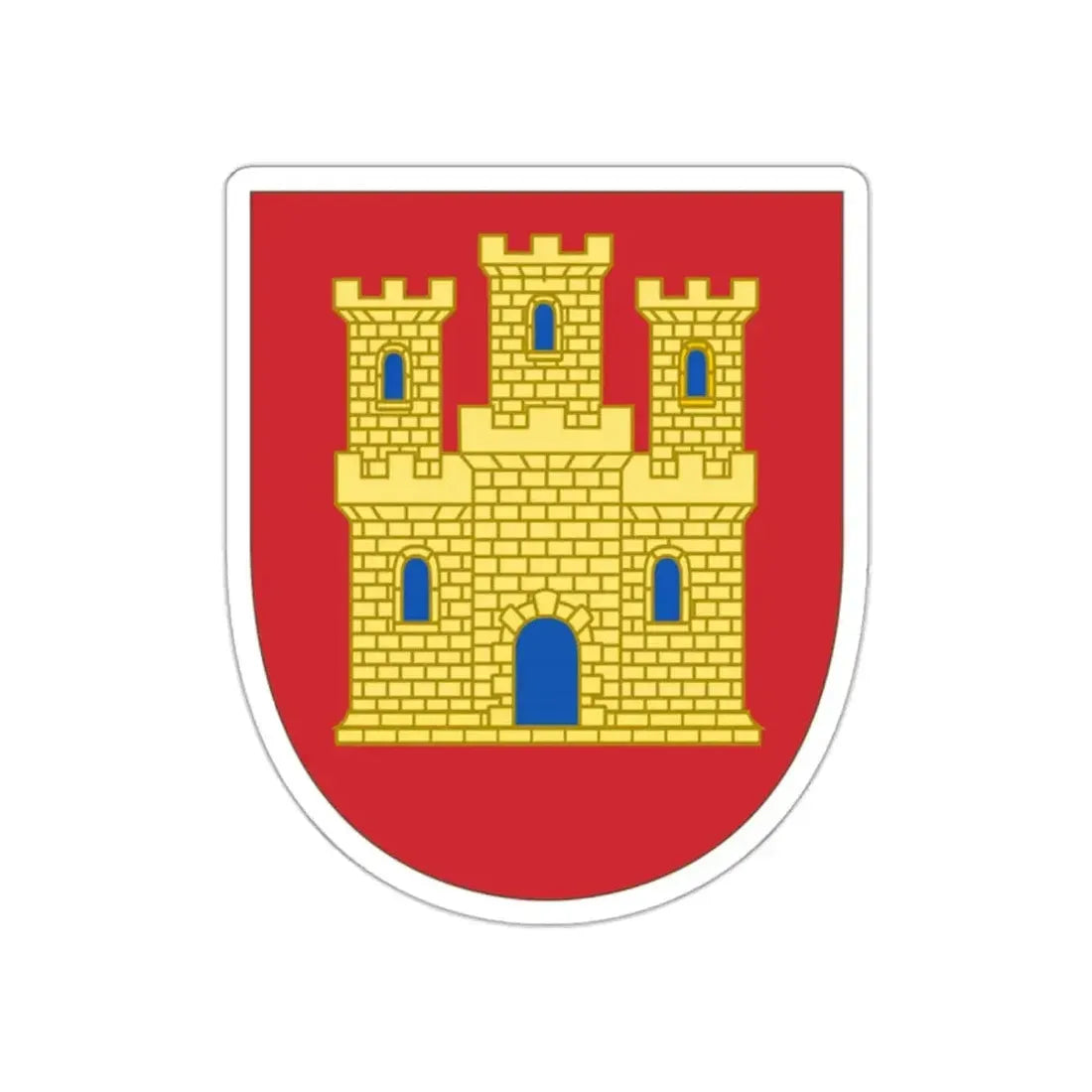 Arms of Castile STICKER Vinyl Die-Cut Decal - The Sticker Space