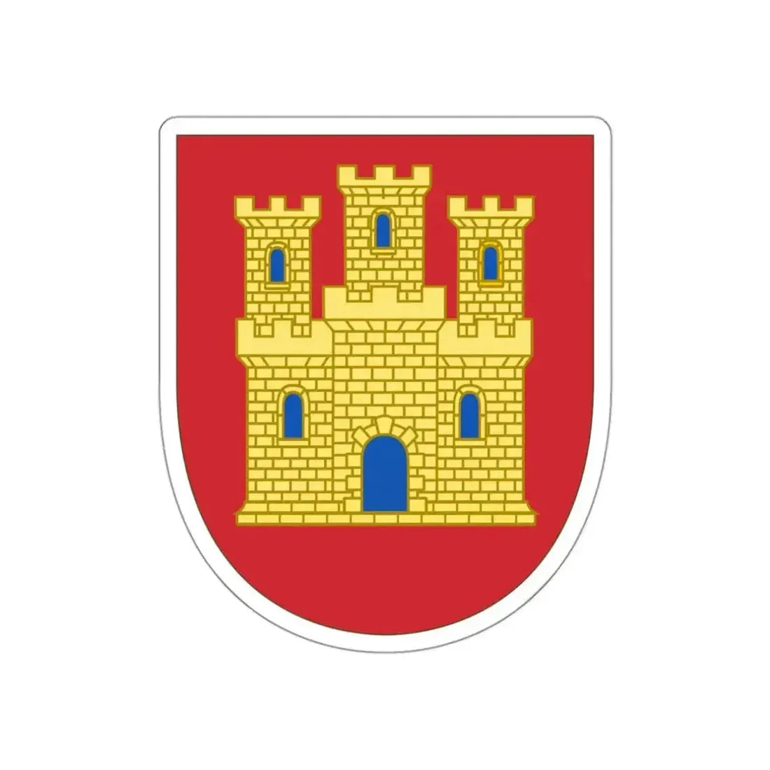 Arms of Castile STICKER Vinyl Die-Cut Decal - The Sticker Space