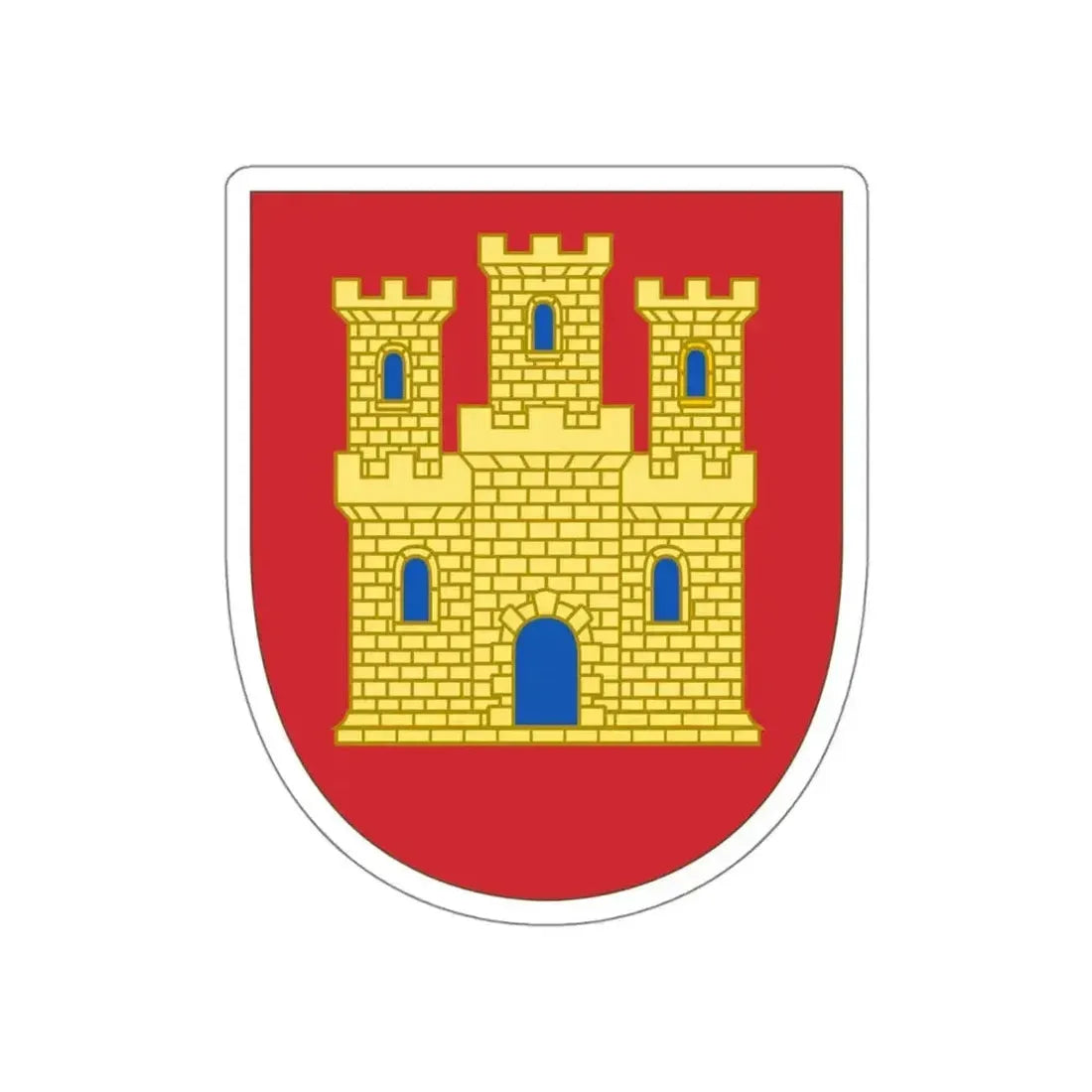 Arms of Castile STICKER Vinyl Die-Cut Decal - The Sticker Space