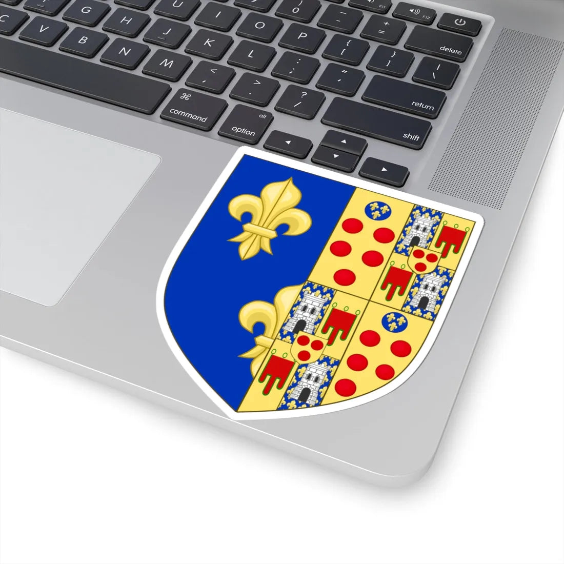 Arms of Catherina de Medici (Italy) (Coat of Arms) STICKER Vinyl Kiss-Cut Decal - The Sticker Space