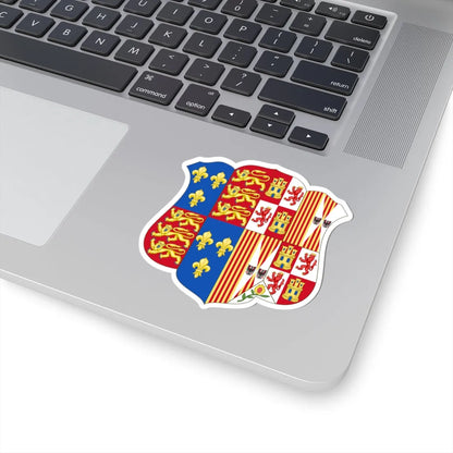 Arms of Catherine of Aragon (England) (Coat of Arms) STICKER Vinyl Kiss-Cut Decal - The Sticker Space