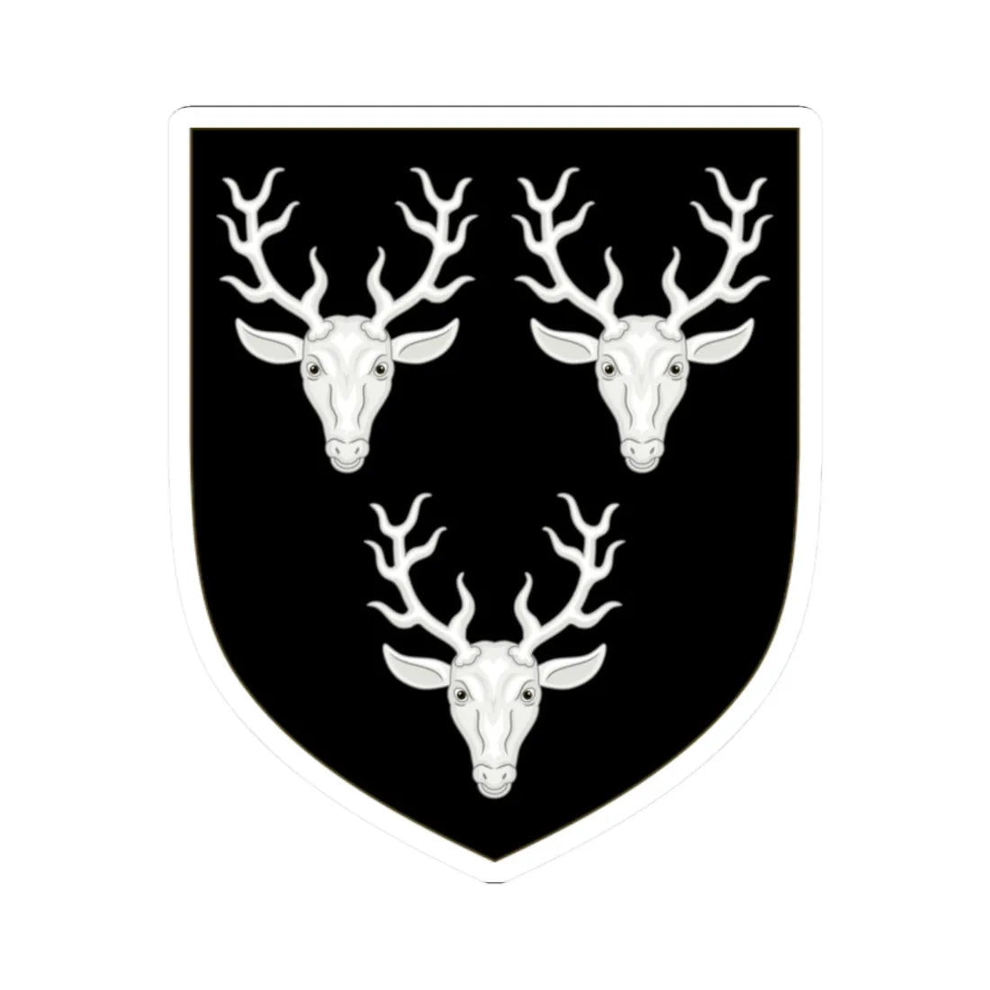 Arms of Cavendish (England) (Coat of Arms) STICKER Vinyl Kiss-Cut Decal 2 Inch White - The Sticker Space