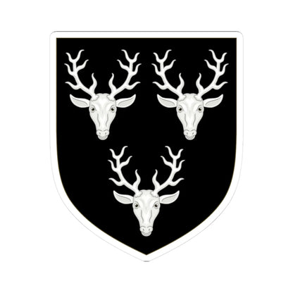 Arms of Cavendish (England) (Coat of Arms) STICKER Vinyl Kiss-Cut Decal 3 Inch White - The Sticker Space